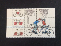 Yvert 1034 Pofis 1195 ** CZ 2023 Cyclisme Avec Vignette Vélo Bike Petit Bloc - Unused Stamps