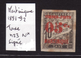 MARTINIQUE N 23 N* Signé AC 160 - Timbres-taxe