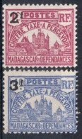 MADAGASCAR Timbres-Taxe N°18* & 19* Neufs Charnières TB  cote : 3€00 - Strafport