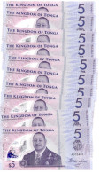 Tonga 10x 5 Pa'anga 2023 (2024) UNC "A" - Tonga