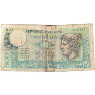 Billet, Italie, 500 Lire, 1974-1979, KM:94, B+ - 500 Lire