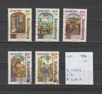 (TJ) Luxembourg 1986 - YT 1113/17 (gest./obl./used) - Used Stamps