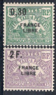 MADAGASCAR Timbres-Taxe N°28* & 30* Neufs Charnières TB  cote : 6€00 - Timbres-taxe