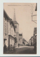 86 - LUSSAC LES CHATEAUX - RARE - Le Débit De Tabacs Animé Bon état - Lussac Les Chateaux