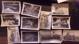 WWII RARE LOT DE 11  PHOTOS AMATEUR GROUPEMENT JEUNESSE 39 GROUPE 7 MONTMARAULT ALLIER VICHY PETAIN CHANTIER JEUNESSE - Autres & Non Classés