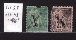 Lot ST PIERRE MIQUELON N 47-48 N* AC 184 - Unused Stamps