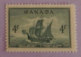 CANADA YT 229 NEUF**MNH" BATEAU DE JEAN CABOT" ANNÉE 1949 - Nuovi