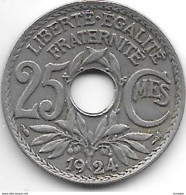 France 25 Centimes  1924  Km  867a   Xf - 25 Centimes