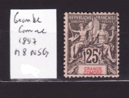 GRANDE COMORE N 8 NSG AC 190 - Unused Stamps