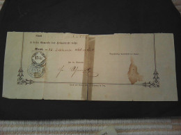 Stempelmarke 1860. 15 Kr. Auf Dokumententeil. Stempel Enns - Fiscale Zegels