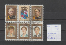 (TJ) Luxembourg 1990 - YT 1203/08 (gest./obl./used) - Used Stamps