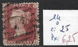 GRANDE-BRETAGNE 14 Oblitéré Côte 25 € - Used Stamps