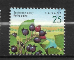 "CANADA  N°   1268 " FRUITS " - Usados