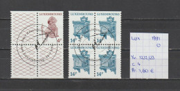 (TJ) Luxembourg 1991 - YT 1232/33 (gest./obl./used) - Usados