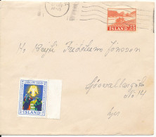 Iceland Cover 27-12-1953 Single Franked And With Christmas Seal - Brieven En Documenten