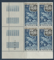 MONACO N° 805 Neufs ** MNH En Bloc De 4 Avec Coins Datés 13/8/69 - Unused Stamps