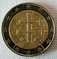 2 Euro Munze  Slowakei 2015 Fehlpragung. - Slowakije