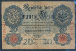 Deutsches Reich Rosenbg: 37 Gebraucht (III) 1909 20 Mark (10298888 - 20 Mark