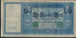 Deutsches Reich Rosenbg: 44, Grünes Siegel Gebraucht (III) 1910 100 Mark Flottenhunderter (10298917 - 100 Mark