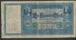 Deutsches Reich Rosenbg: 44, Grünes Siegel Gebraucht (III) 1910 100 Mark Flottenhunderter (10298918 - 100 Mark