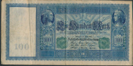 Deutsches Reich Rosenbg: 44, Grünes Siegel Gebraucht (III) 1910 100 Mark Flottenhunderter (10298919 - 100 Mark