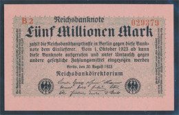 Deutsches Reich RosbgNr: 104b, Privatfirmendruck Rotes Firmenzeichen Bankfrisch 1923 5 Millionen Mark (10298881 - 5 Miljoen Mark