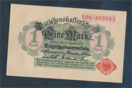 Deutsches Reich Rosenbg: 51a, Ohne Unterdruck Hellgrün Bankfrisch 1914 1 Mark (10298901 - Otros & Sin Clasificación