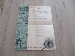 M45 Menu Illustré Grand Hôtel De Roquefort 1957 Fesquet Plis D'archivage En L'état - Menus