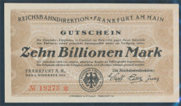 Frankfurt/Main Pick-Nr: S1228 Inflationsgeld Der Dt. Reichsbahn Frankfurt A. M. Bankfrisch 1923 10 Billionen M (10298894 - 10 Billionen Mark