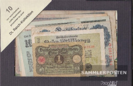 German Empire 10 Different Banknotes - Collections