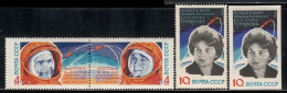 Soviet Union 1963 Mi# 2782-2784 A, 2784 B ** MNH - Space Flights Of Valeri Bykovski And Valentina Tereshkova - Rusland En USSR