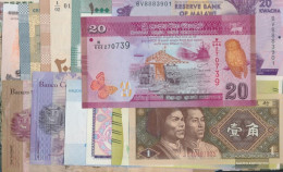 All World 12 Various Money - Kiloware - Banknoten