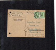 Berlin Brandenburg - 2 X 5 Pfg Auf Postkarte - Plattenfehler 1 A XIX - Berlin Reinickendorf - 2.7.46 - P2 (1ZKSBZ022) - Berlin & Brandebourg