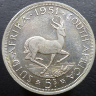 Sud Africa - 5 Shillings 1951 - KM# 40.2 - South Africa