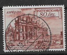 Vatican Airmail VFU 1949 35 Euros Perf L14 - Used Stamps