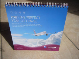 Avion / Airplane /  QATAR ARWAYS / Calendrier De Bureau / 2021 - Giveaways