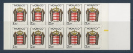 MONACO CARNET N° 1 Non Plié Cote 11,50 € 10 Timbres Neufs à 2,20 Fr - Postzegelboekjes