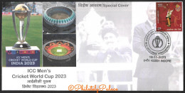 India 2023 ICC Men's World Cup,Stadium,MS Dhoni,Kapil Dev, Sports,Cricket ,Sp Cover (**) Inde Indien - Briefe U. Dokumente