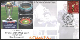 India 2023 ICC Men's World Cup,Stadium,MS Dhoni,Kapil Dev, Sports,Cricket ,Sp Cover (**) Inde Indien - Storia Postale
