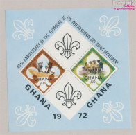 Ghana Block47 (kompl.Ausg.) Postfrisch 1972 Pfadfinder (10325705 - Ghana (1957-...)