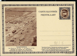 Carte Illustrée Neuve N° 21. Vue 3. (BLANKENBERGE  - La Plage Et Le Pier) - Briefkaarten 1934-1951