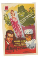 Programa Cine. La Mujer Y El Monstruo. 19-1666 - Cinema Advertisement