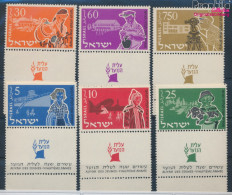 Israel 108-113 Mit Tab (kompl.Ausg.) Postfrisch 1955 Jugendeinwanderung (10310368 - Nuevos (con Tab)