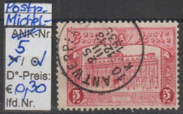 1929 - BELGIEN - Post-PM (COLIS) "Hauptpostamt Brüssel" 5 Fr Karmin  - O Gestempelt - S.Scan (Post-PM 5o Be) - Bagages [BA]