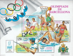 San Marino Block15 (complete Issue) Unmounted Mint / Never Hinged 1992 Olympics Games 92 - Blocs-feuillets