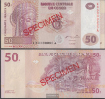 Kongo (Kinshasa) Pick-number: 97s Uncirculated 2007 50 Francs - Ohne Zuordnung
