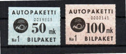 Finnland 1949 APM 4/5 Auto-Paketmarken/Autopaketti Postfrisch - Pakjes Per Postbus