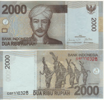 INDONESIA   2'000  Rupiah.  P148a  Dated 2009  (  Prince Antasari +  Dancers At Back )  UNC - Indonésie