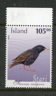 -Iceland-2005-"Starling Bird" M.N.H. (**) - Neufs