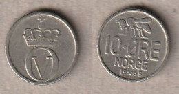 00291) Norwegen, 10 Öre 1965 - Norwegen